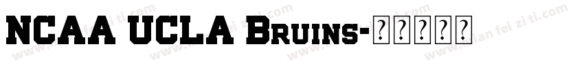 NCAA UCLA Bruins字体转换